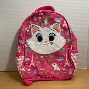 Disney The Aristocats Marie Backpack Purse Genuine Disney Kitty Cat Pink White